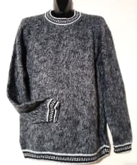 CHOMPA DE LANA DE ALPACA GRIS