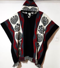 PONCHO REVERSIBLE ALPACA GRUESO