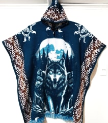 PONCHO LOBO TURQUEZA ALPACA 0