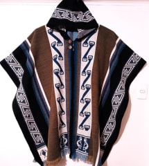 PONCHO ALPACA TIPICO ETNICO 0