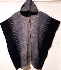 PONCHO OVEJA NEGRO  JASPEADO