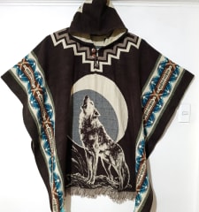 PONCHO ALPACA LOBO SOLITARIO