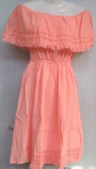 Vestido corto palo rosa