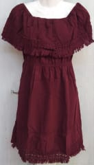 Vestido corto tinto