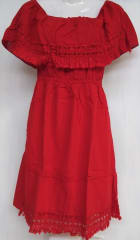 Vestido corto rojo 0