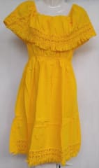 Vestido corto amarillo 0