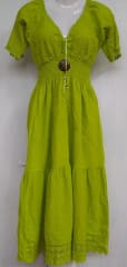Vestido largo verde manzana II