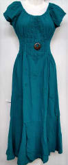 Vestido largo verde esmeralda 0