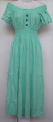 Vestido largo verde agua 0