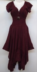 VESTIDO EN PUNTA MARENGO