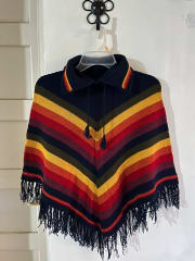 PONCHO NIÑA ARCOIRIS
