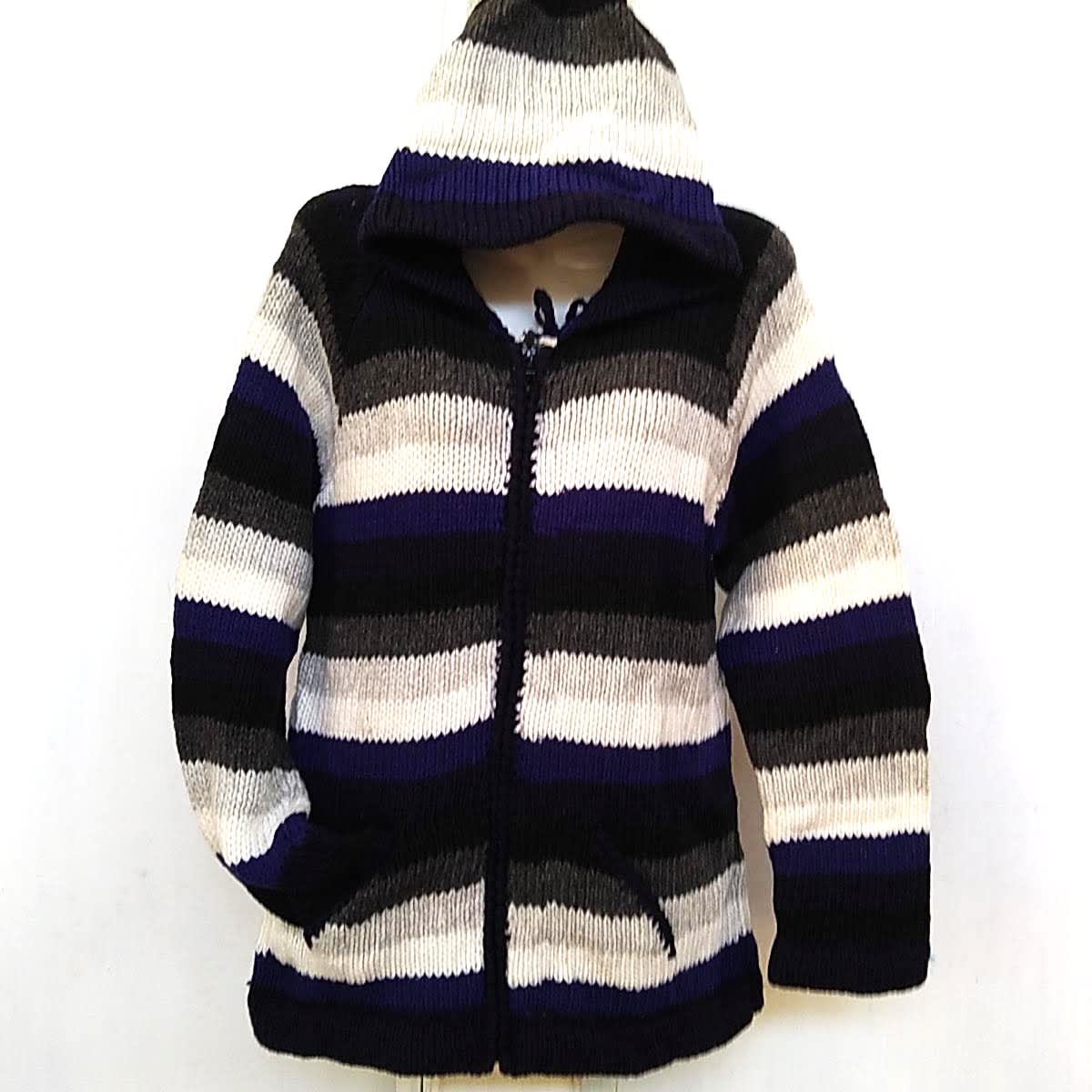 CHAQUETAS DE LANA DE OVEJA  AZUL GRIS1