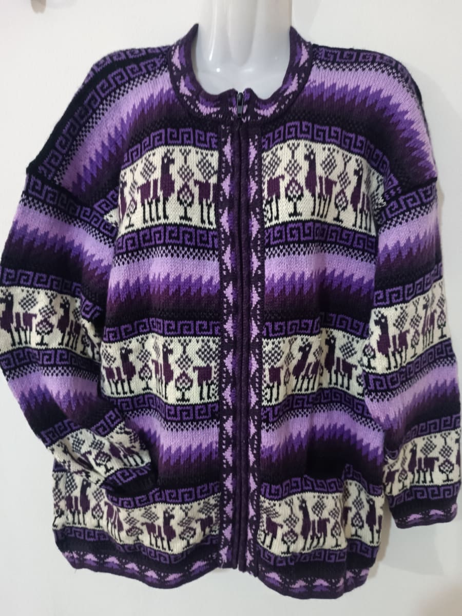 CHOMPA TARJETA  LILA DE ALPACA1