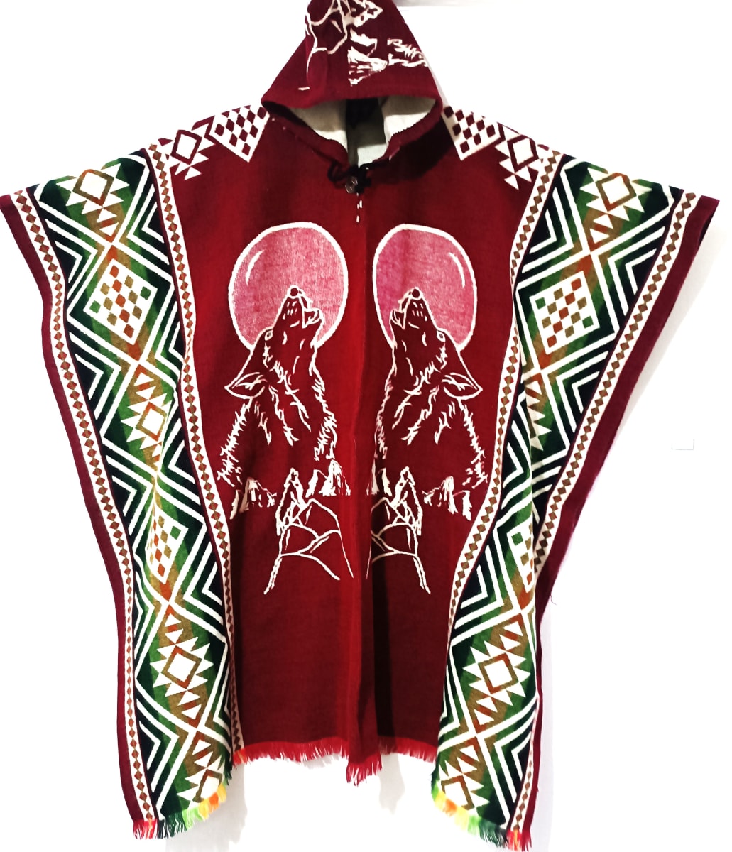 PONCHO ROJO LOBOS1