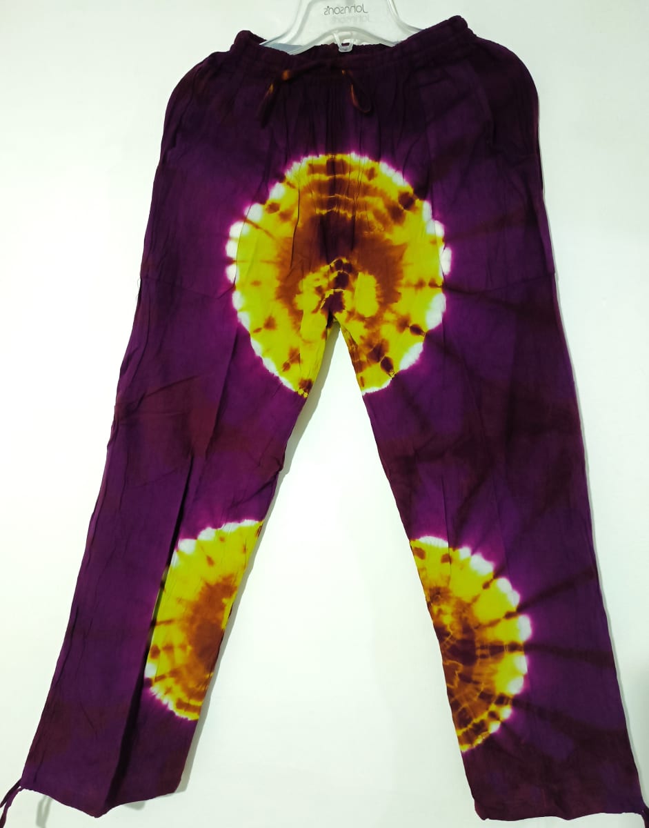 PANTALON ALGODÓN  MORADO MANCHADO1