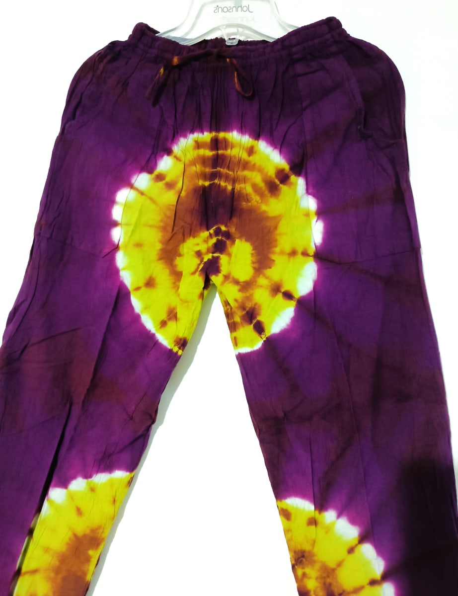 PANTALON ALGODÓN  MORADO MANCHADO2