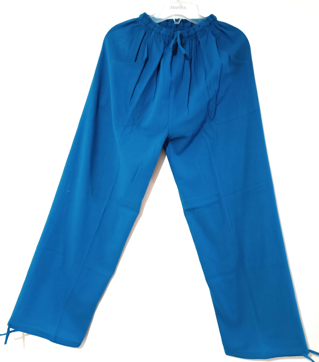 PANTALÓ ALGODÓN TURQUEZA  LISO1