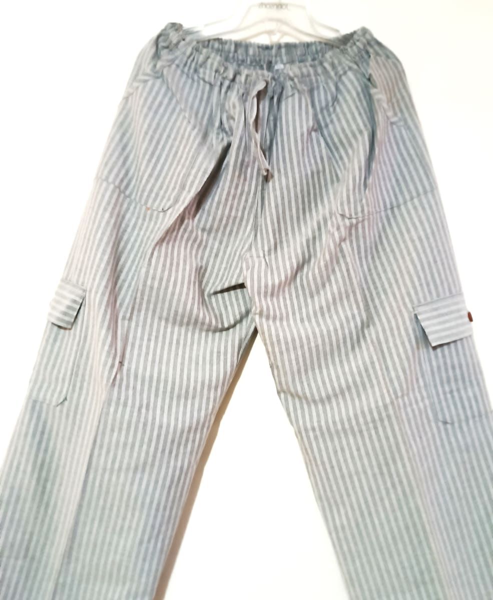 PANTALÓN RAYADO  PLOMO PLATA II2
