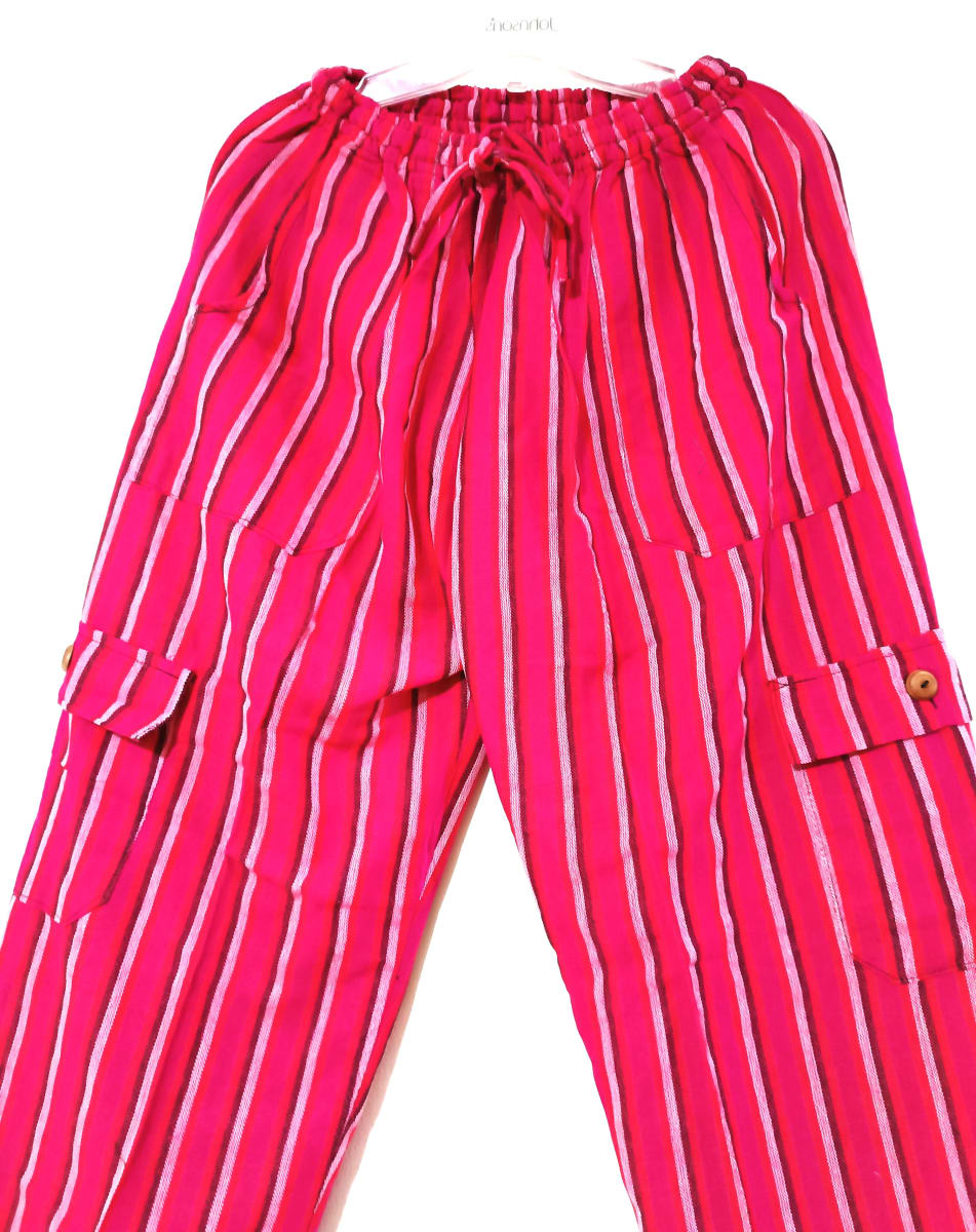 PANTALÓN RAYADO ROSADO ALGODÓN2