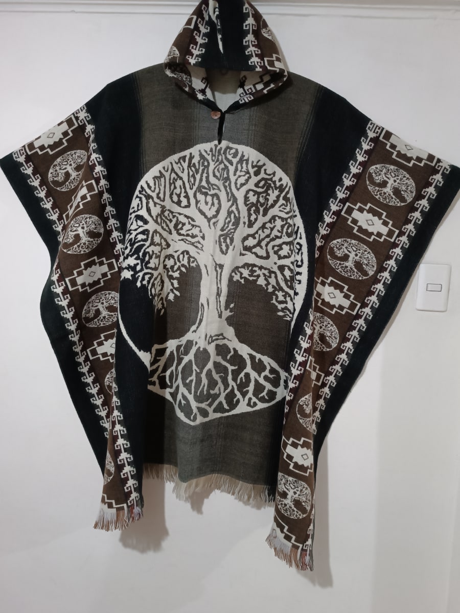 PONCHO ARBOL DE LA VIDA ALPACA2