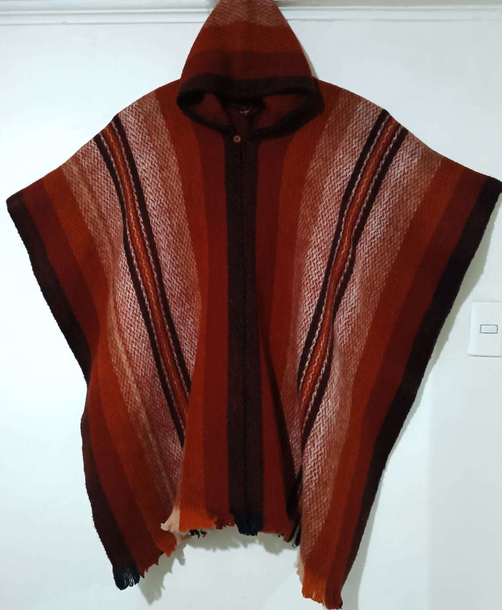 PONCHO CAFE RAYADO OVEJA1