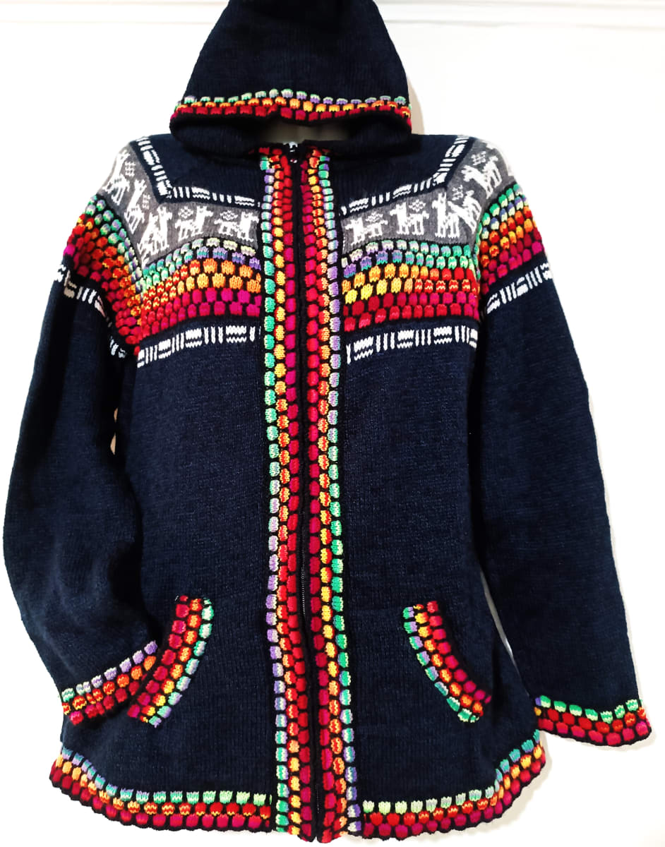 CHOMPA DE LANA DE ALPACA INCAICA1