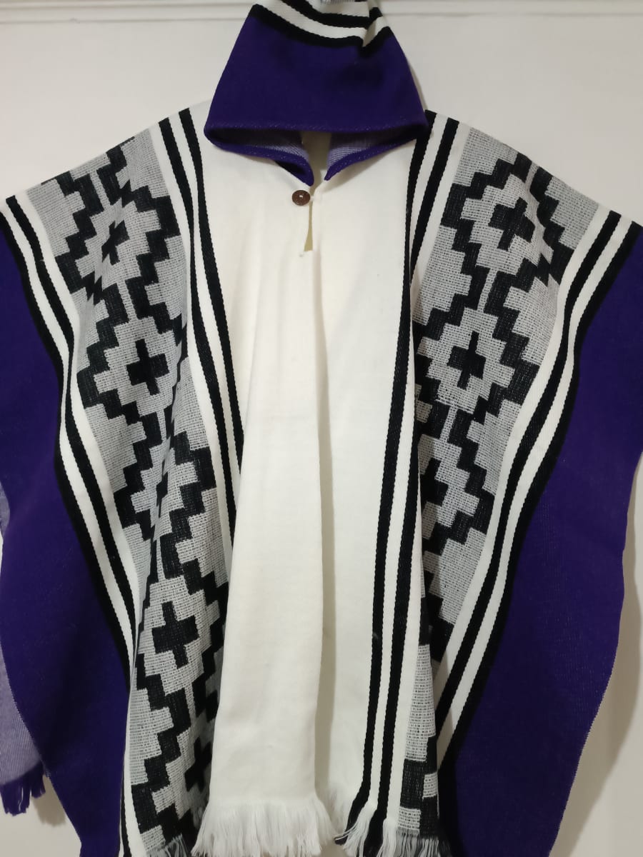 PONCHO CHACANAS MAPUCHE MORADO2