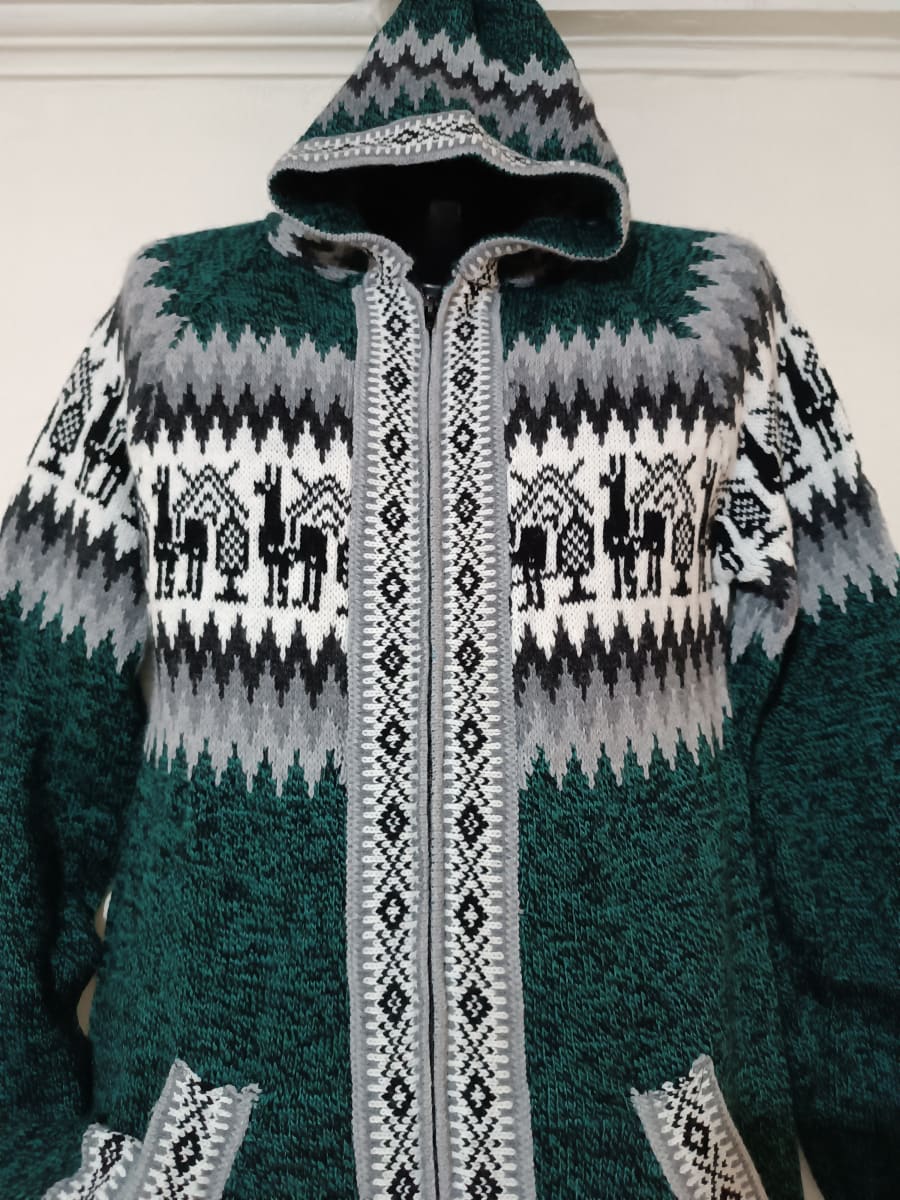 CHOMPA VERDE ESMERALDA  ALPACAS2