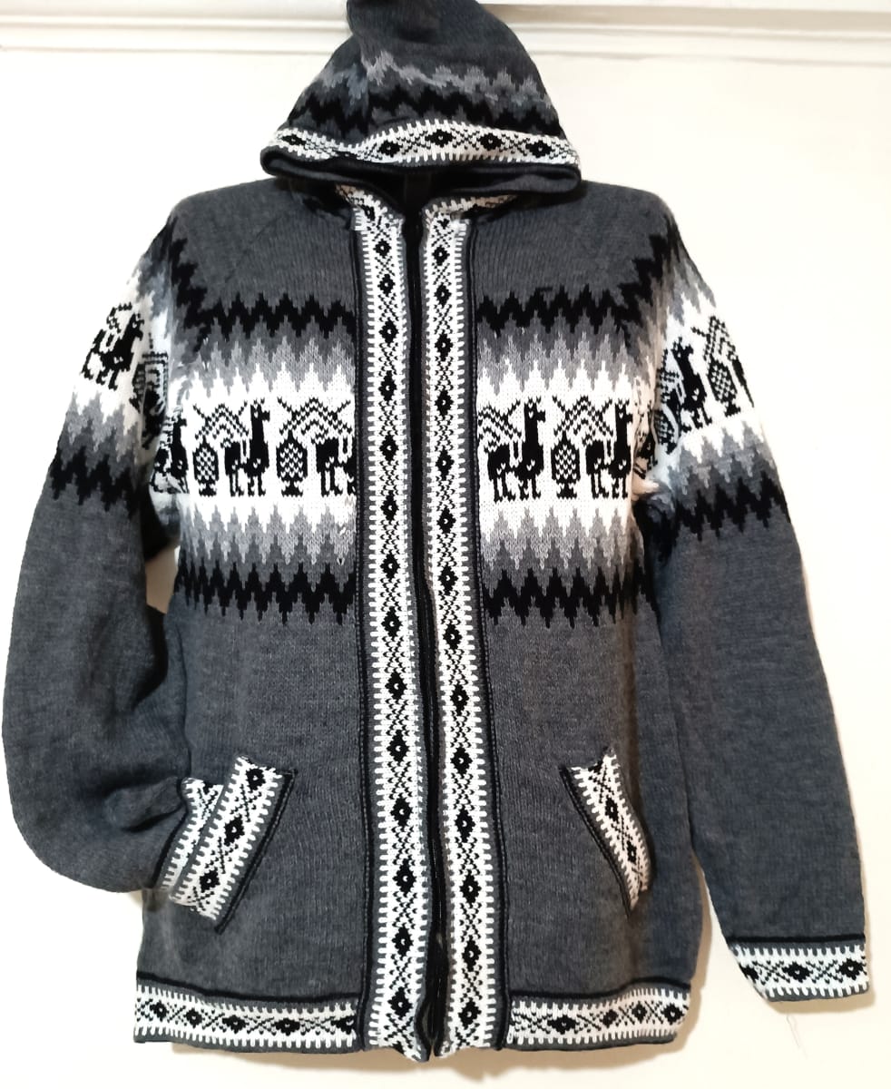 CHOMPA DE ALPACA GRIS OSCURO1