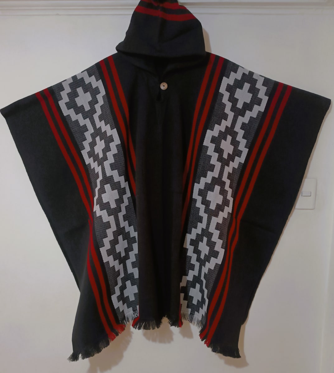 PONCHO MAPUCHE ARAUCANO  ALPACA1