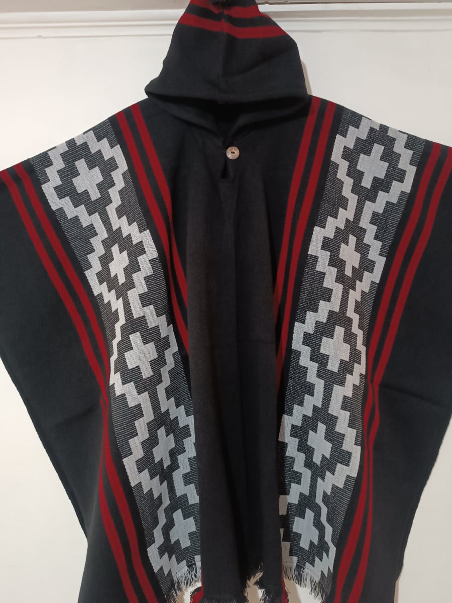 PONCHO MAPUCHE ARAUCANO  ALPACA2