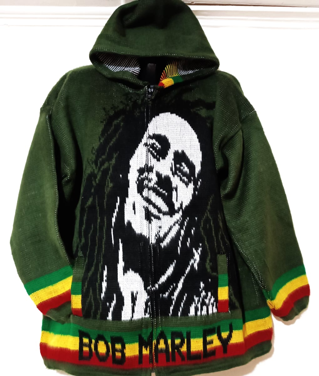 CHAQUETA  BOB MARLEY  VERDE PETROLEO1