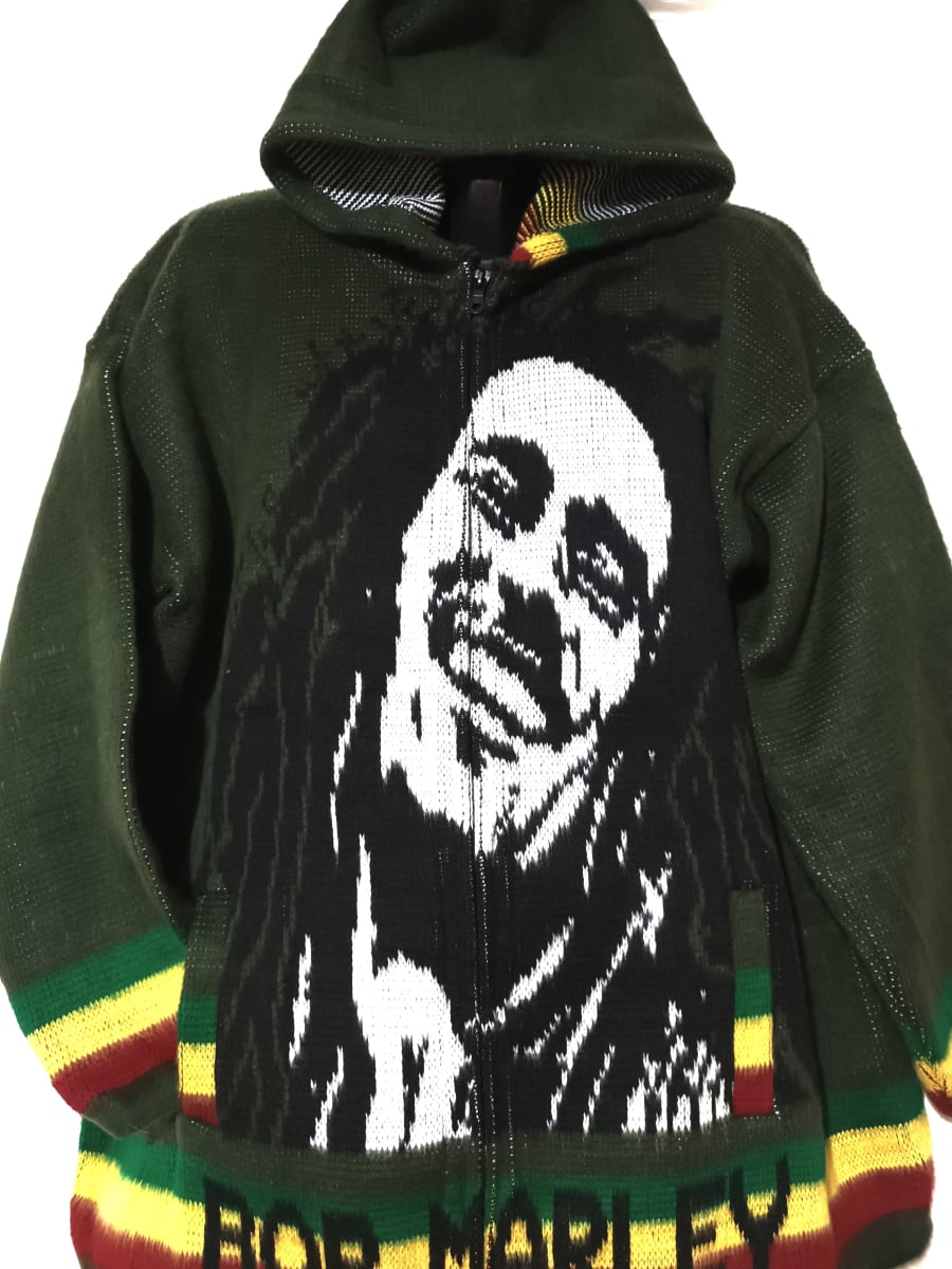 CHAQUETA  BOB MARLEY  VERDE PETROLEO2