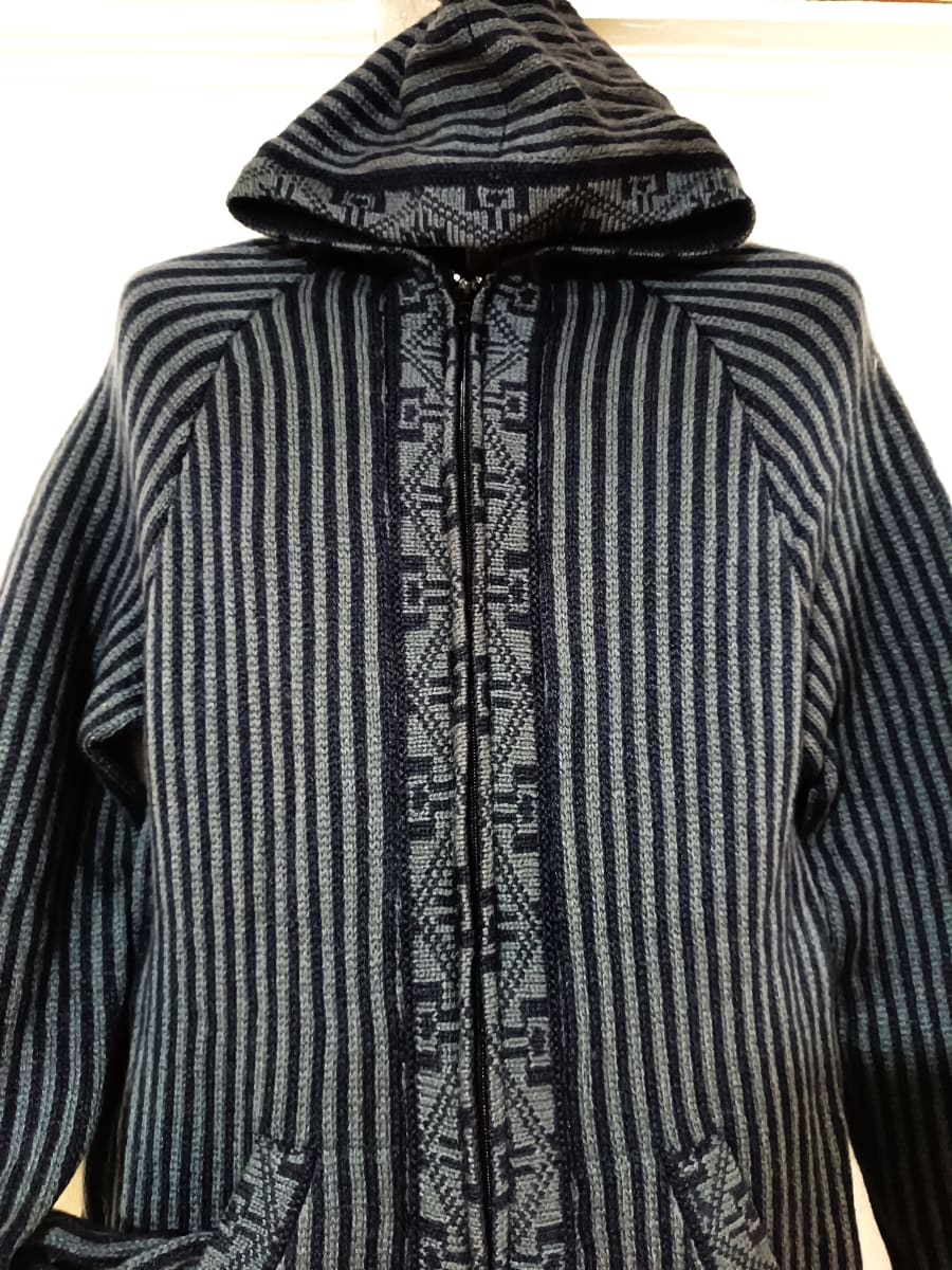 CHOMPA CEBRA DE ALPACA NEGRO GRIS2