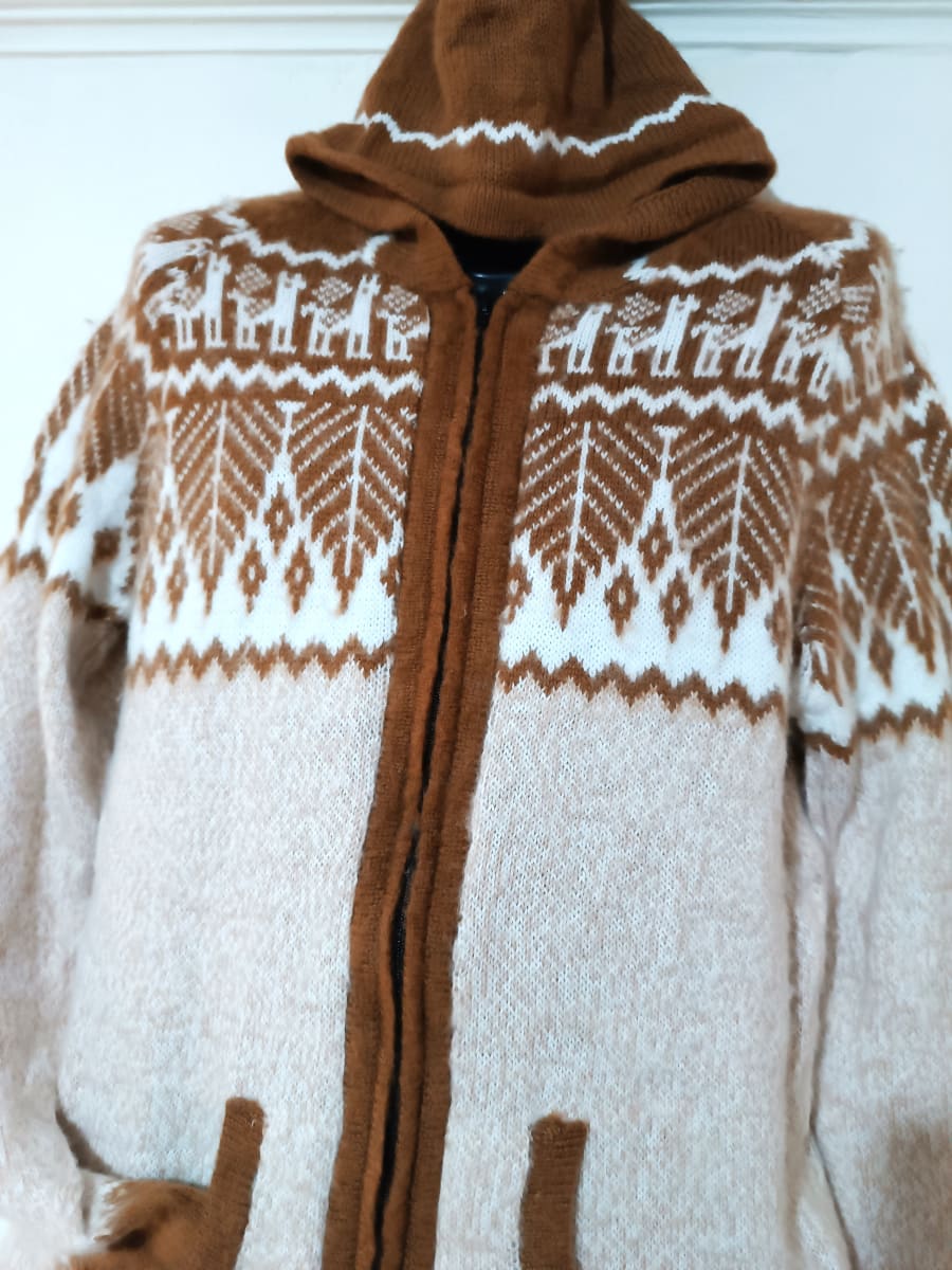 CHOMPA ALPACA  BEIGE  CAFE2