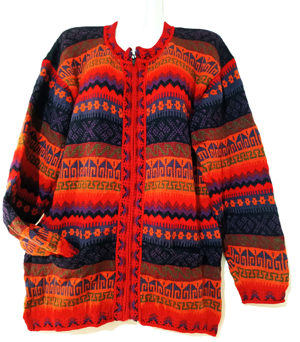 CHOMPA TARJETA ALPACA ROJO1