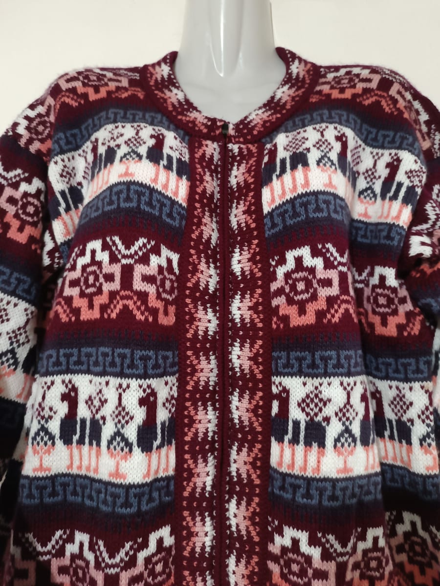 CHOMPA ALPACA TARJETA  VINO TINTO2