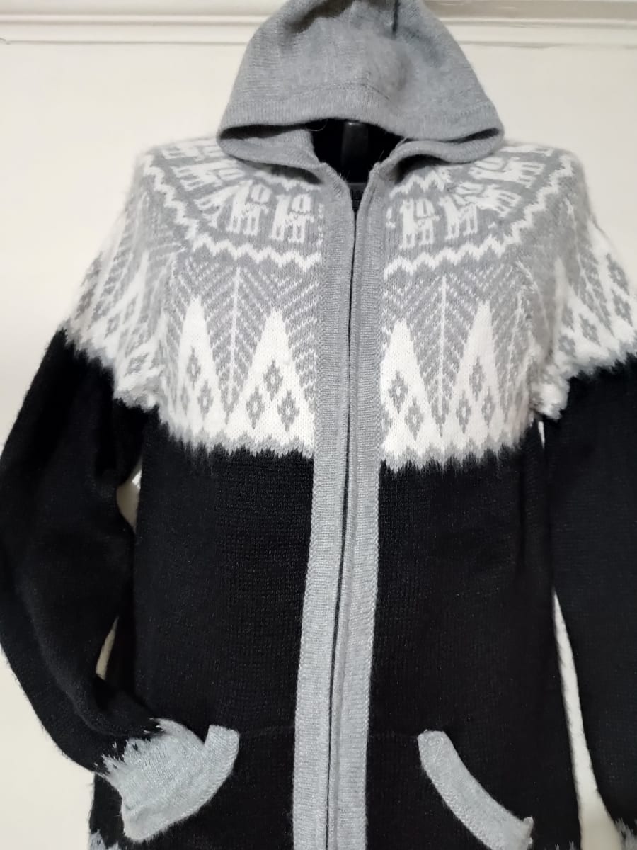 CHOMPA ALPACA  NEGRO  GRIS PLATA2