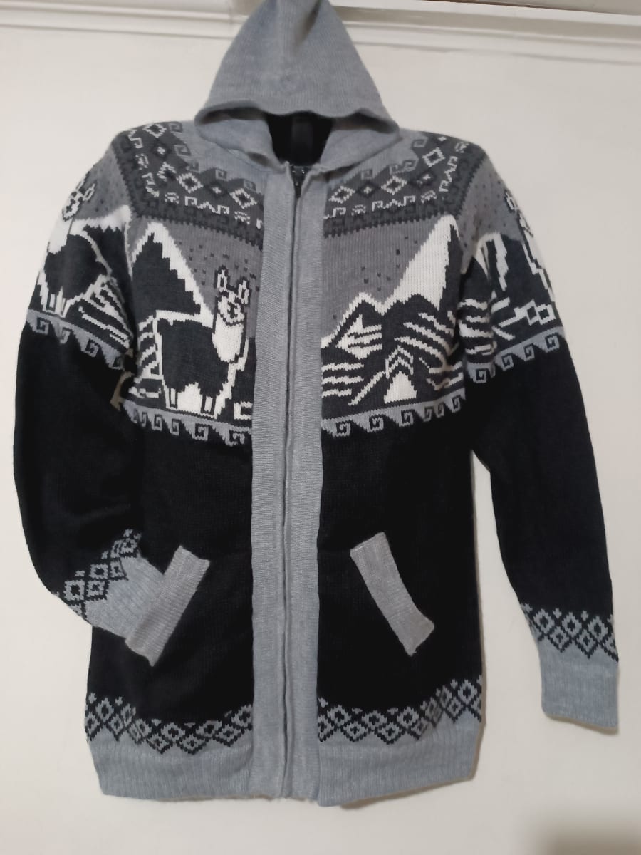 CHOMPA ALPACA  PAISAJE GRIS1