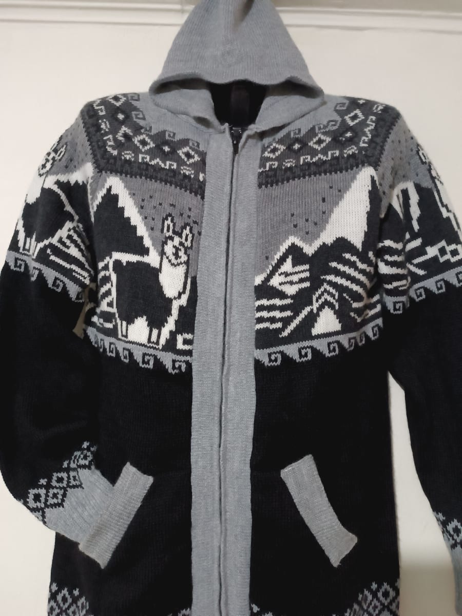 CHOMPA ALPACA  PAISAJE GRIS2