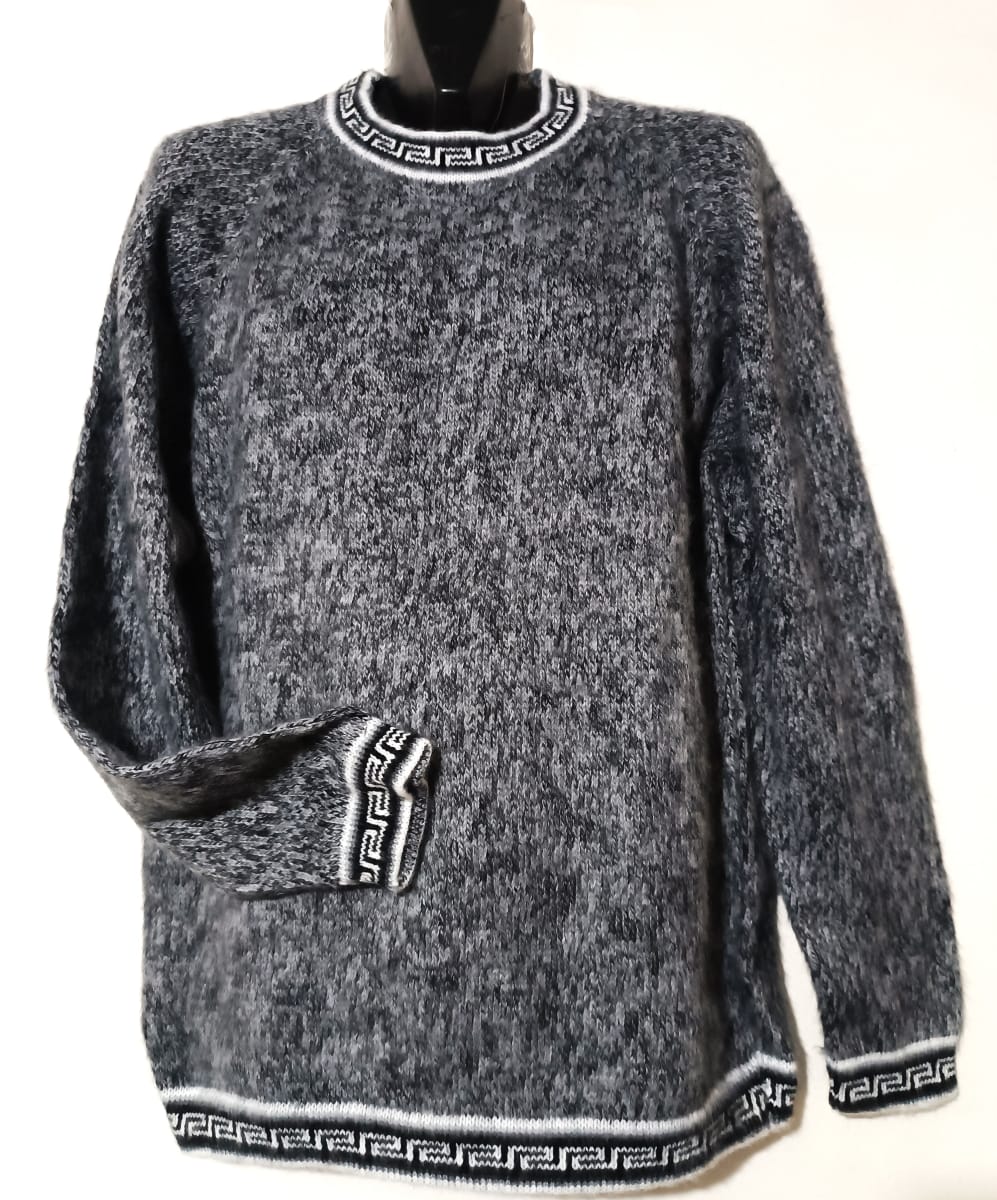 CHOMPA DE LANA DE ALPACA GRIS1