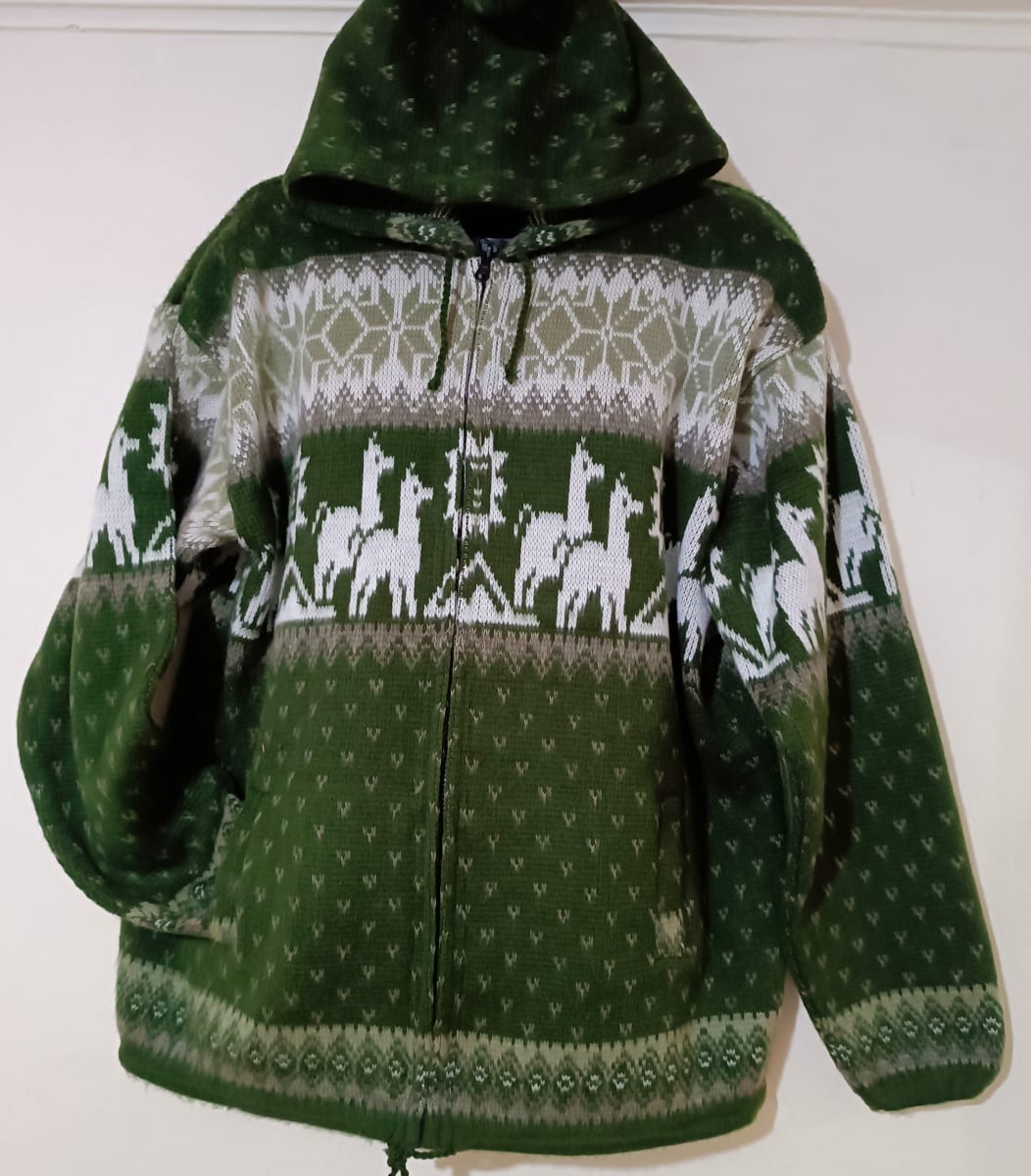 CHAQUETA GRUESO ALPACA VERDE1