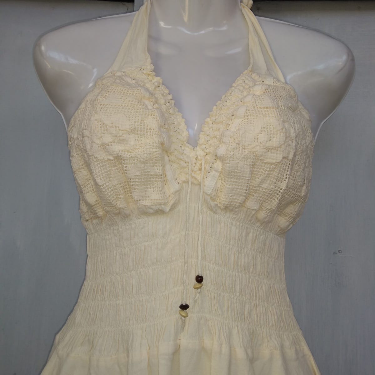 Vestido en punta crema2