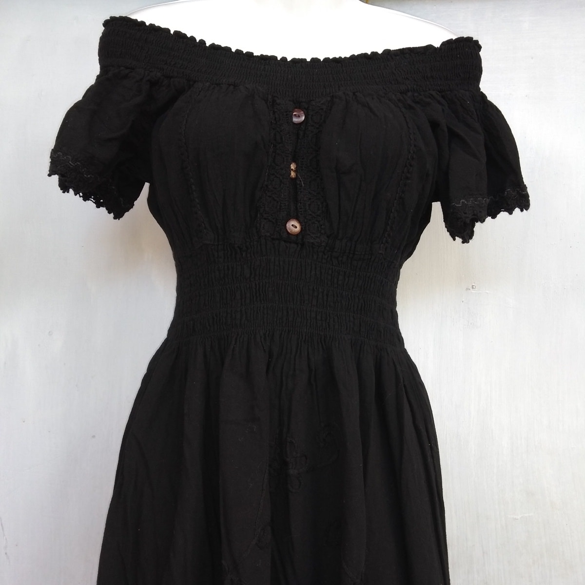 Vestido largo negro2