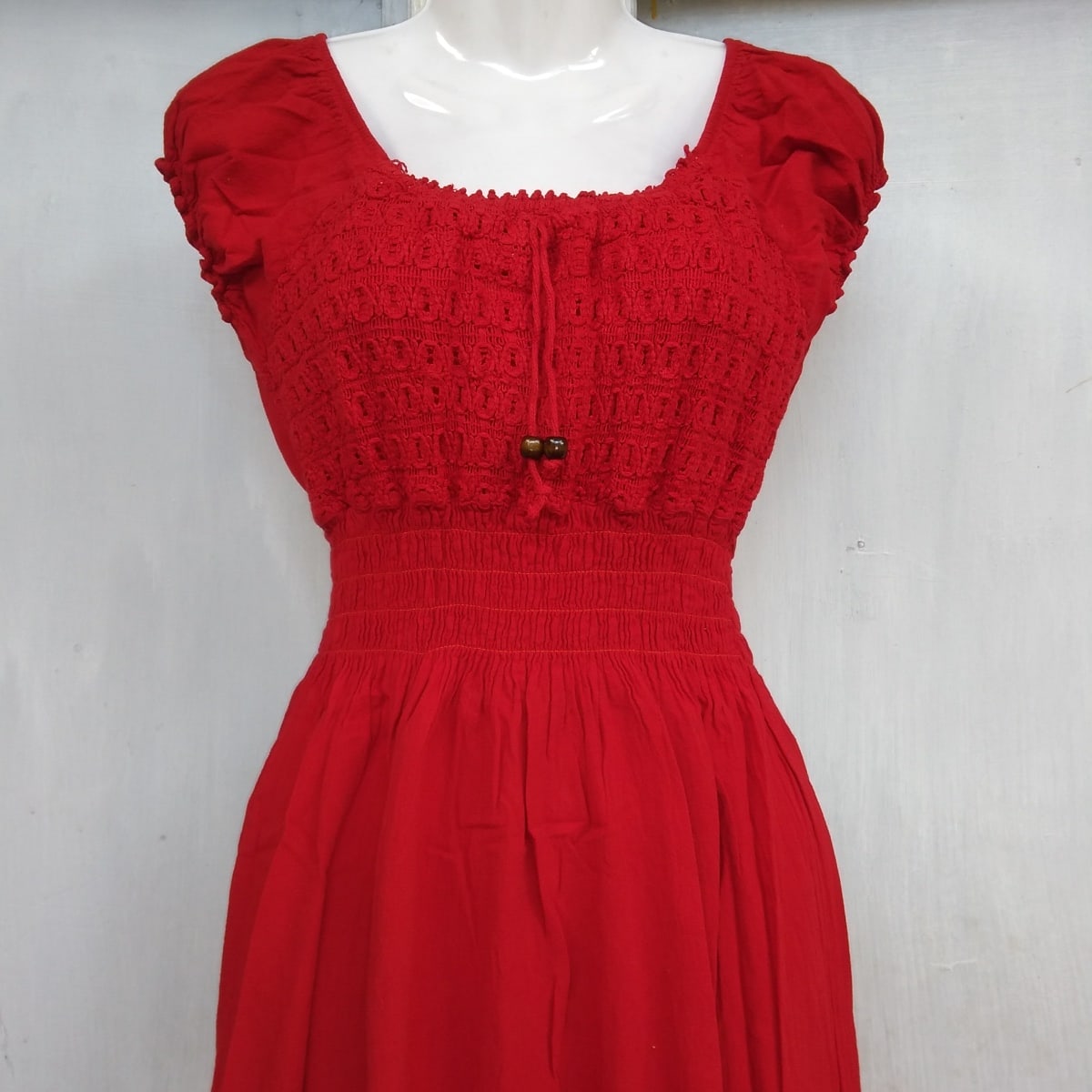 Vestido largo rojo2