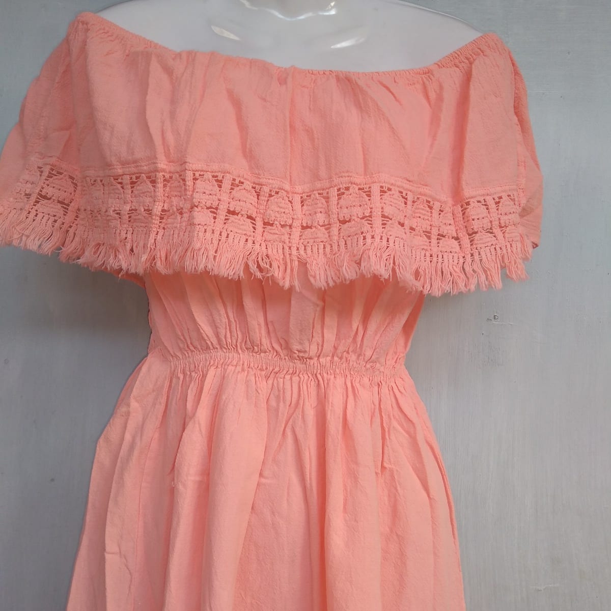 Vestido corto palo rosa2