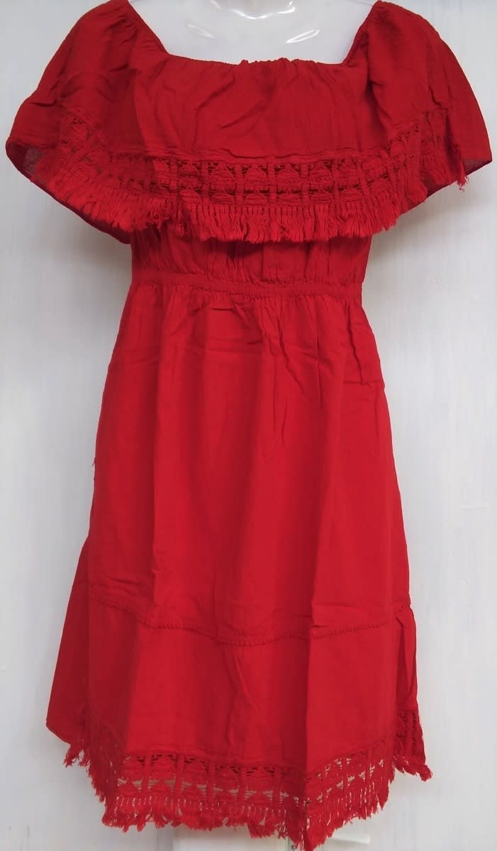 Vestido corto rojo1