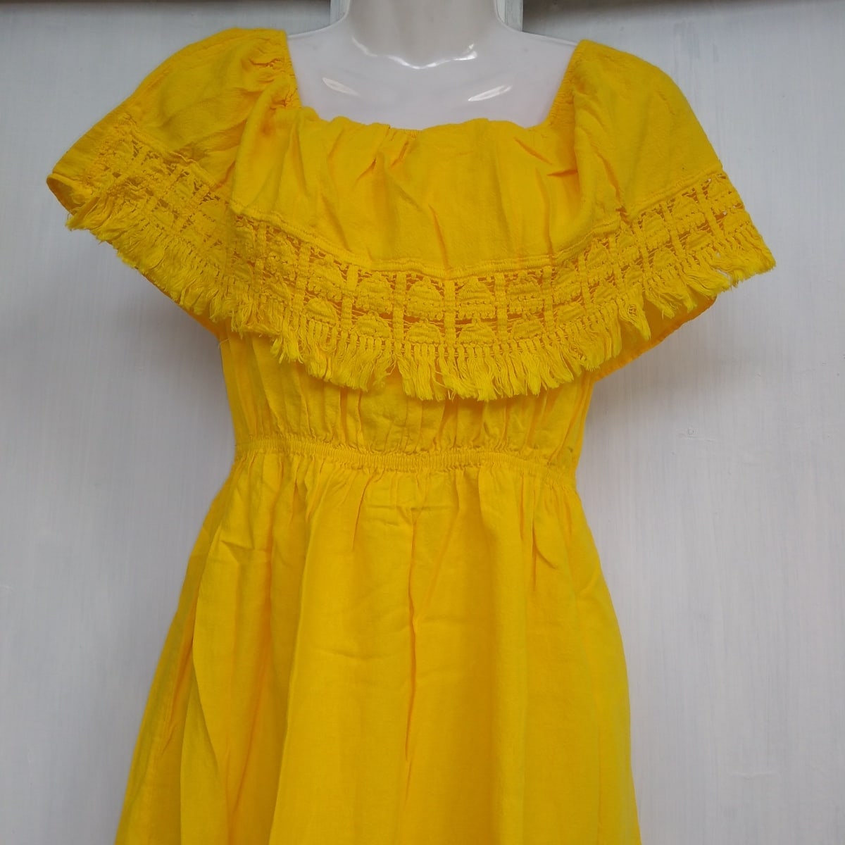 Vestido corto amarillo2