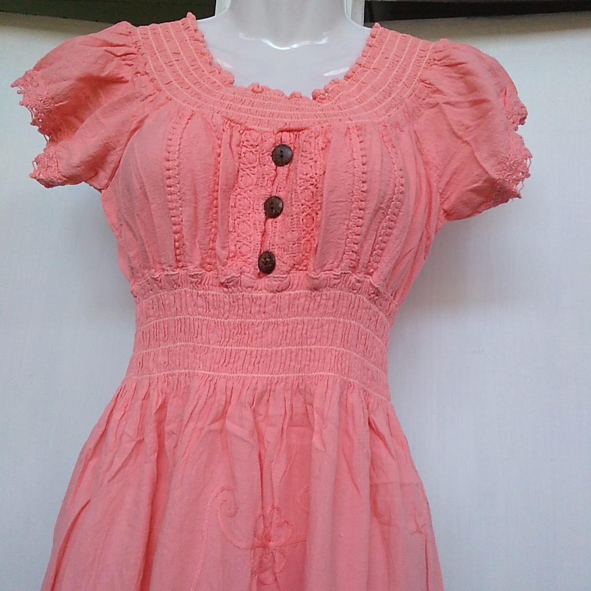 Vestido largo palo rosa2