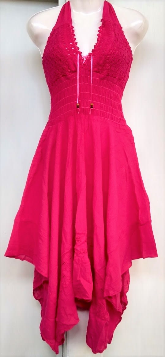 Vestido fucsia en punta1